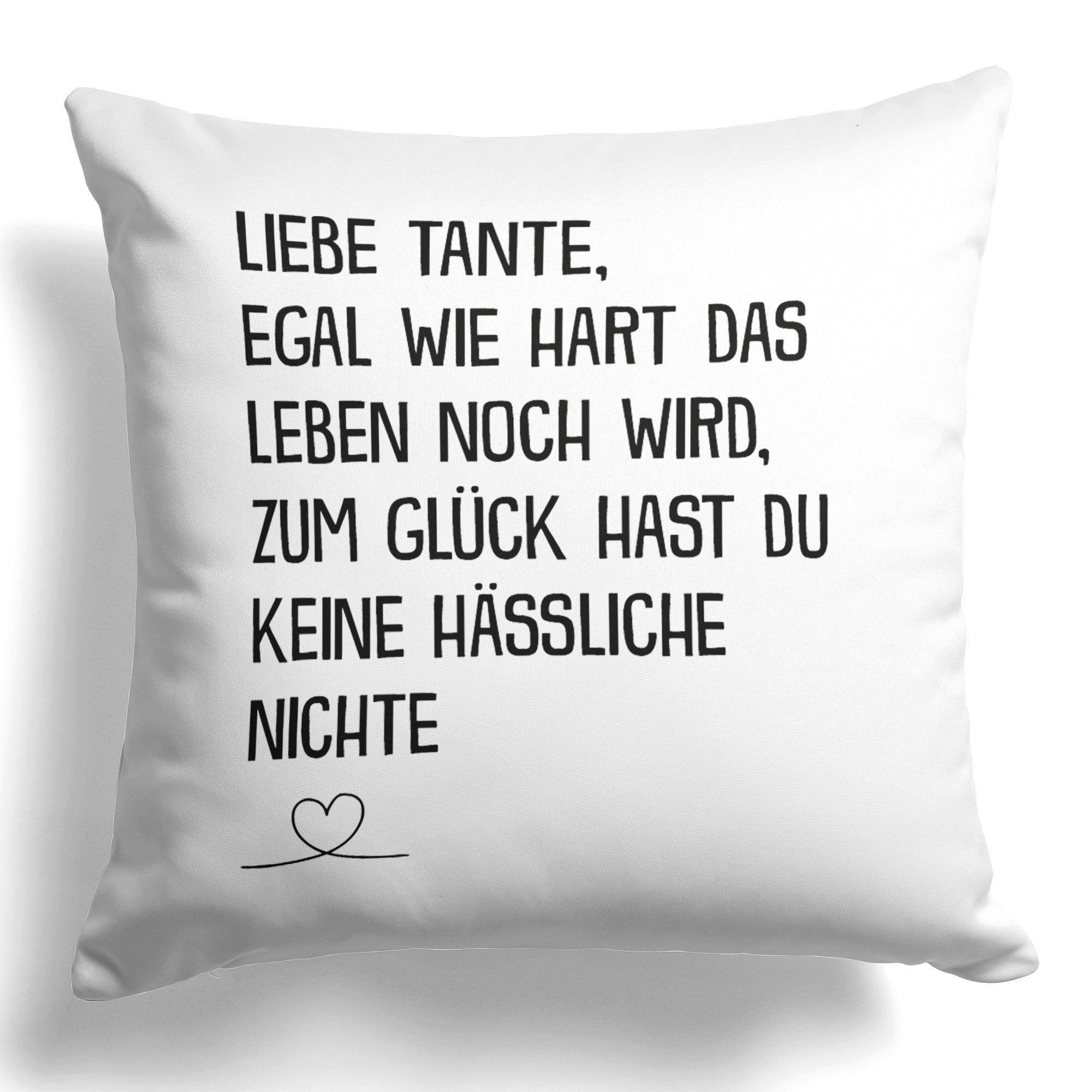 Dekokissen Beste Tante Geschenk v. Nichte Geburtstag Weihnachten Deko Frauen