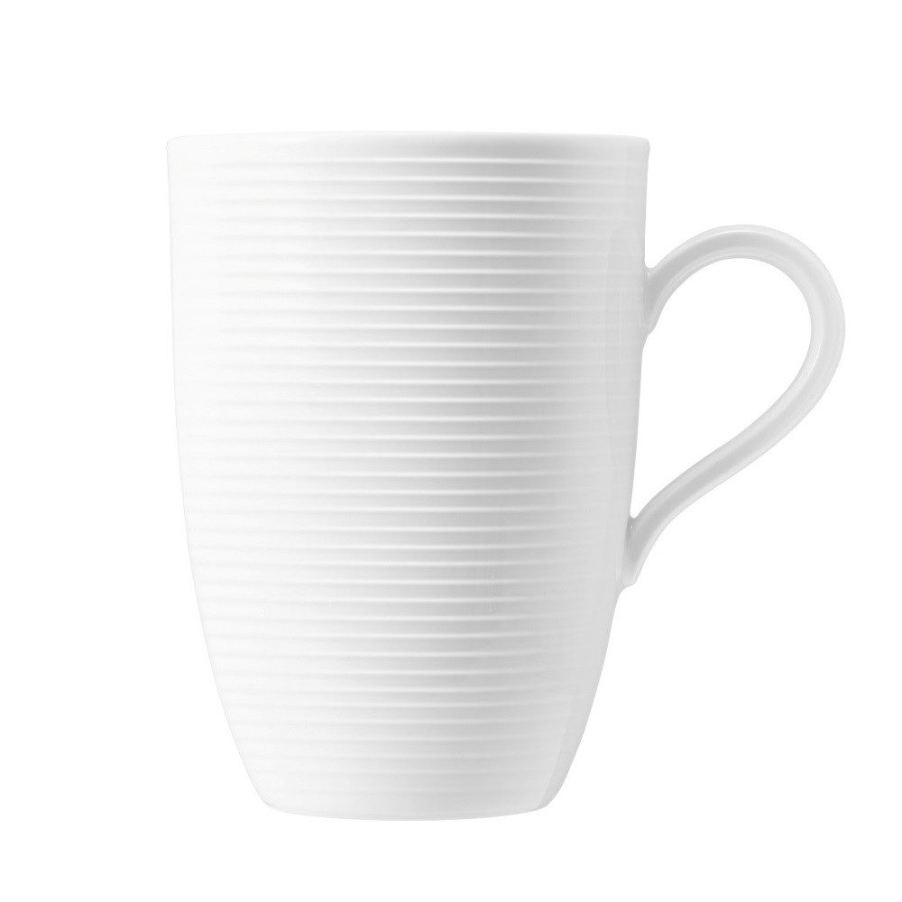Seltmann Weiden Becher Seltmann Weiden Beat weiß Maxi Becher mit Henkel 0,45l, Porzellan