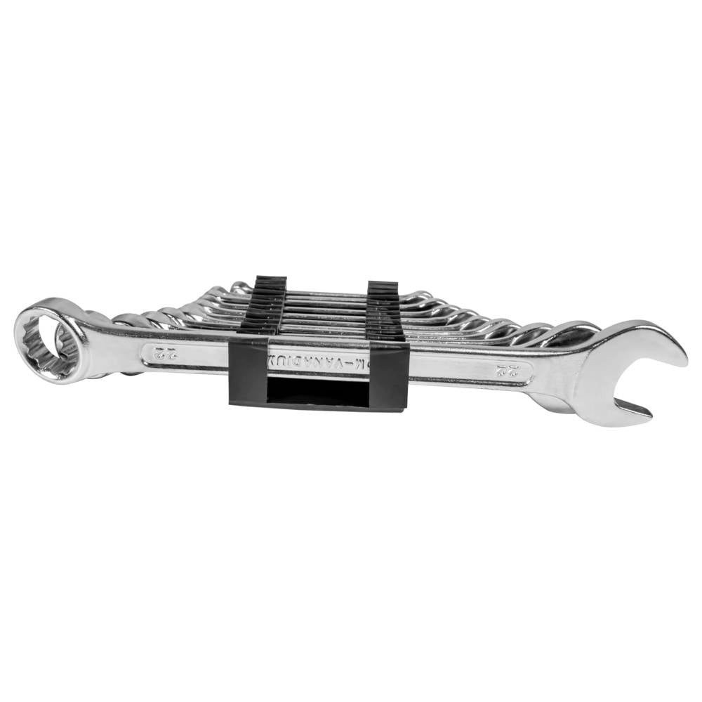 Brüder Mannesmann Werkzeuge Ringschlüssel Gabel-Ringschüssel-Satz, 12-teilig,Chrom-Vanadium-Stahl M19652