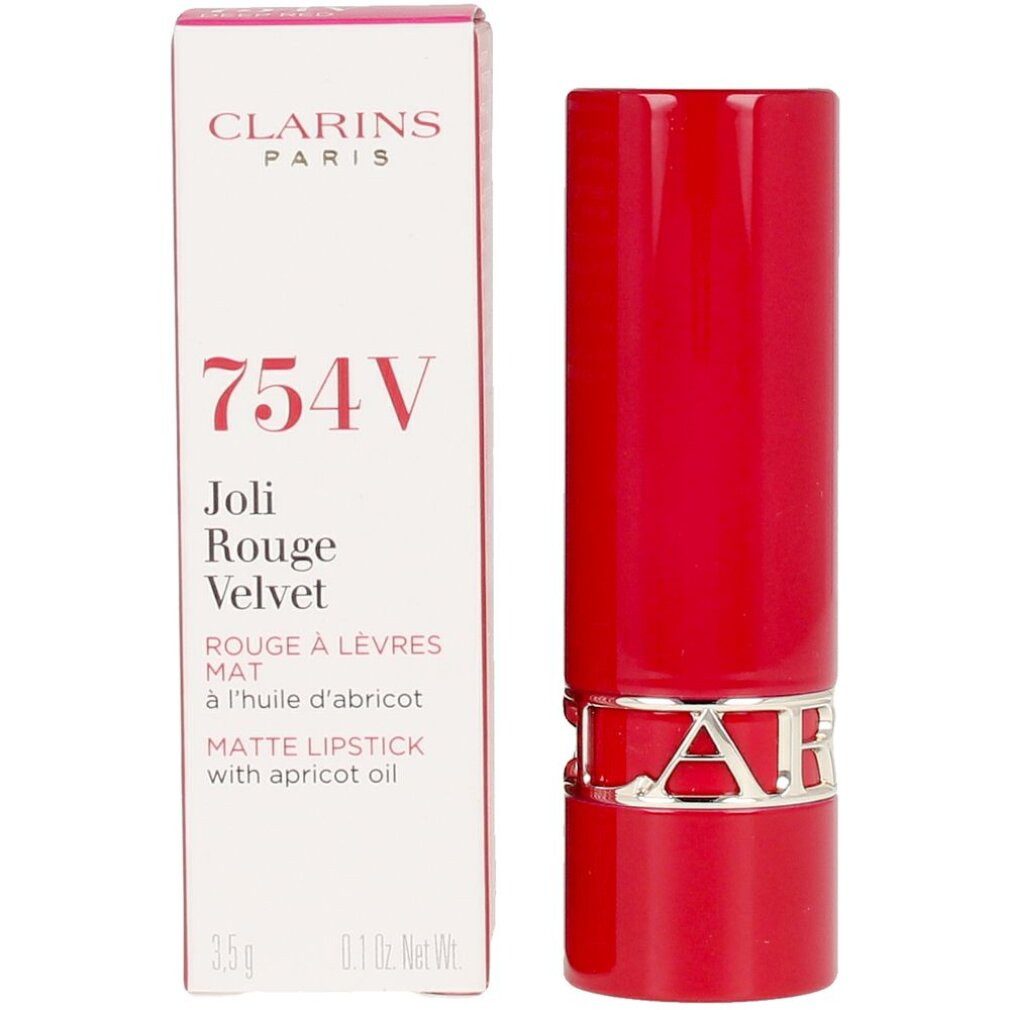 Clarins Lippenstift JOLI ROUGE VELVET #754V-deep red 3.5 gr