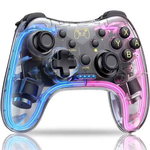 Haiaveng RGB Switch Pro Controller Gamepad (für Nintendo Switch/Lite/OLED)