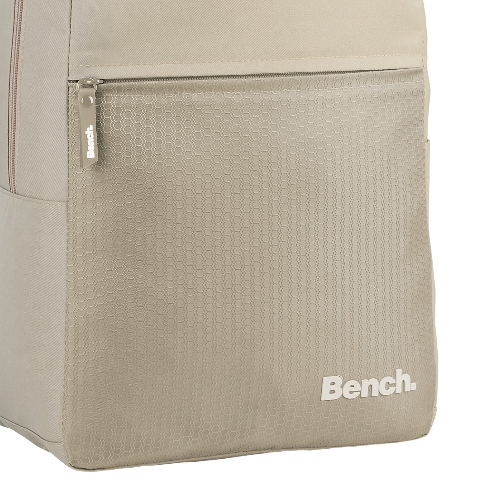 Bench. Rucksack Bench Rucksack beige Polyester, Herren Freizeitrucksack Polyester, beige ca. 14cm hoch
