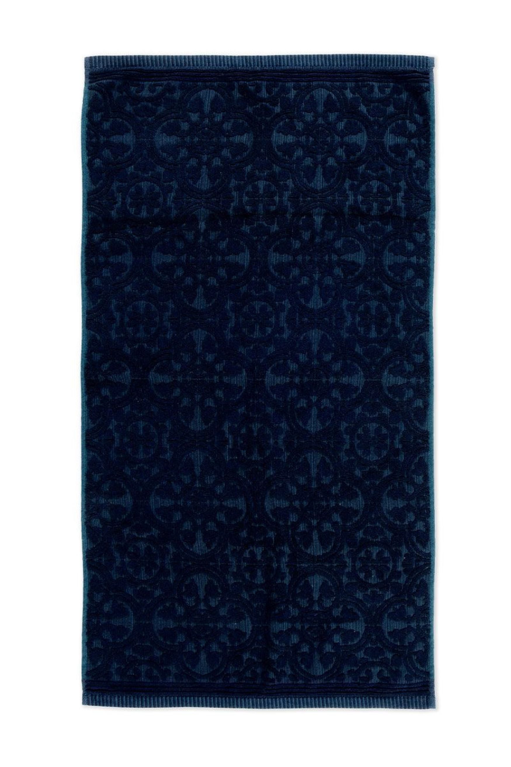 PiP Studio Duschtuch PIP Studio Duschtuch Tile de Pip Dark Blue 70x140 cm J günstig online kaufen