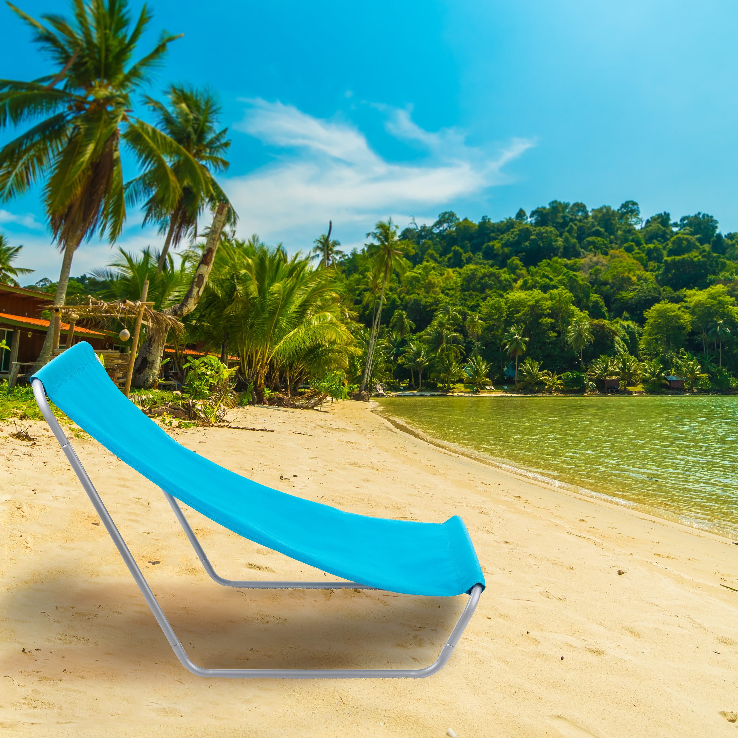 Campela Gartenstuhl Strandstuhl Touristenstuhl Liegesessel Klappbar günstig online kaufen