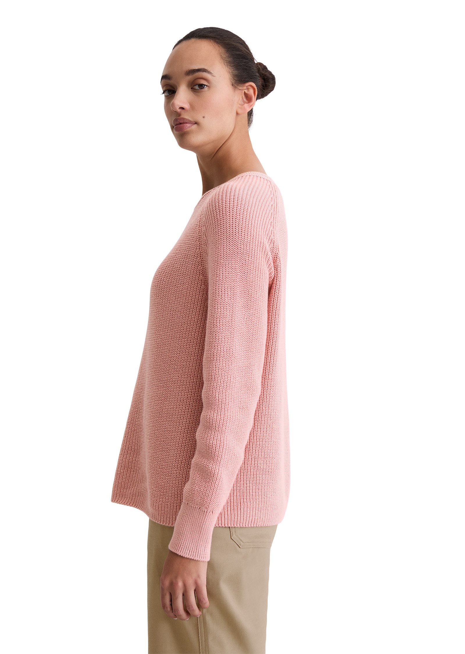 Marc O'Polo Rundhalspullover aus Heavy-Weight-Organic-Cotton günstig online kaufen