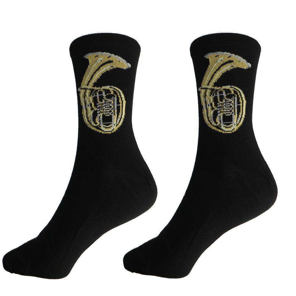 mugesh Freizeitsocken Musik-Socken Tenorhorn für Musiker