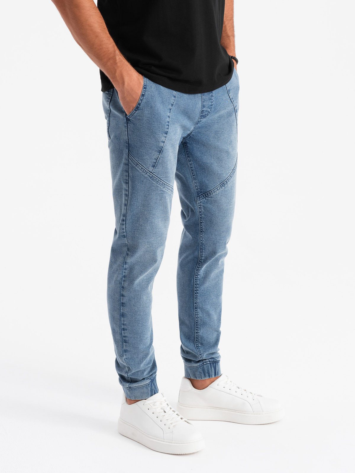 OMBRE Jogger Pants Herren-Jogginghose aus Denim günstig online kaufen