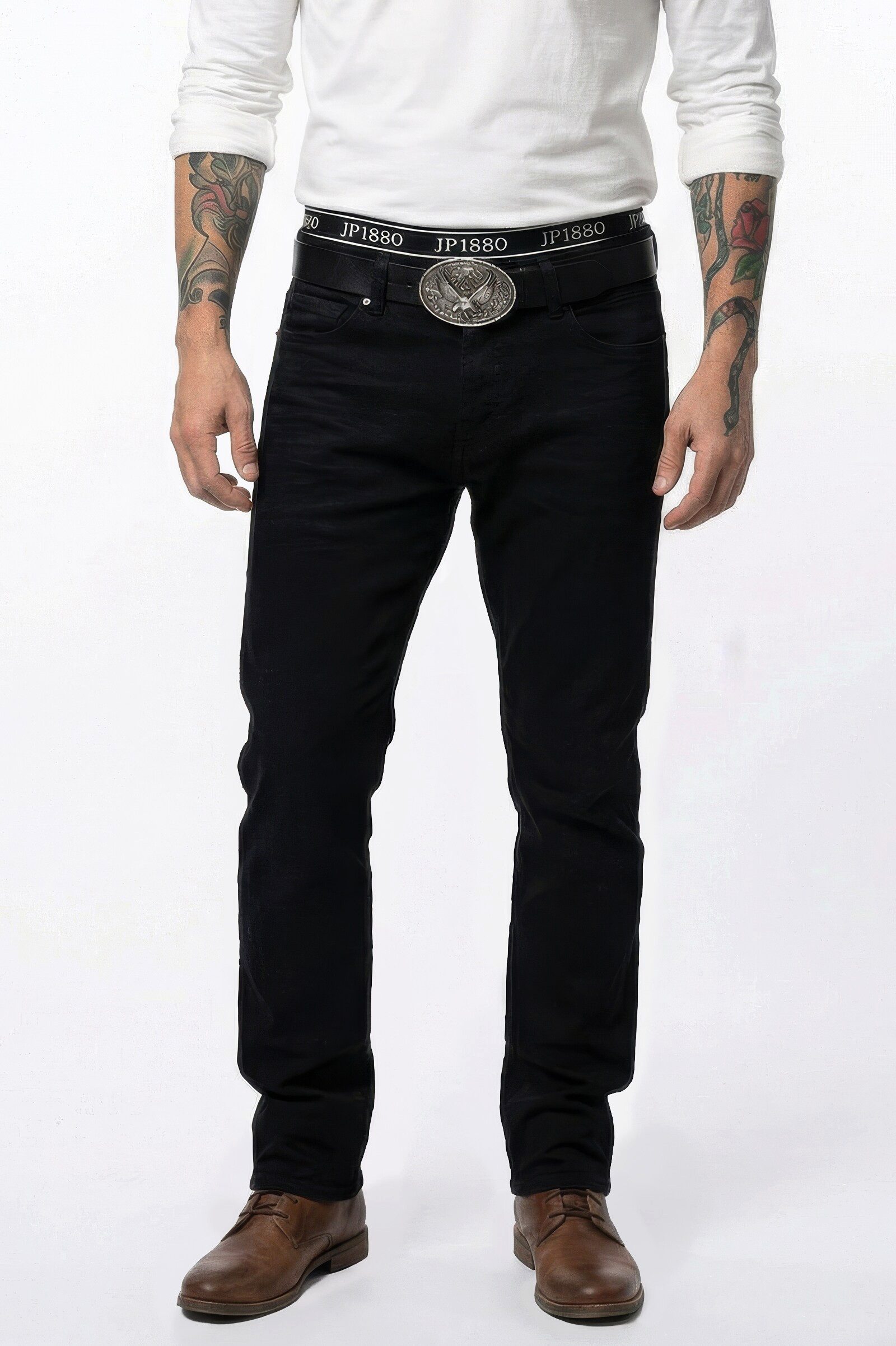 JP1880 5-Pocket-Jeans Jeans FLEXNAMIC® Denim Straight Fit