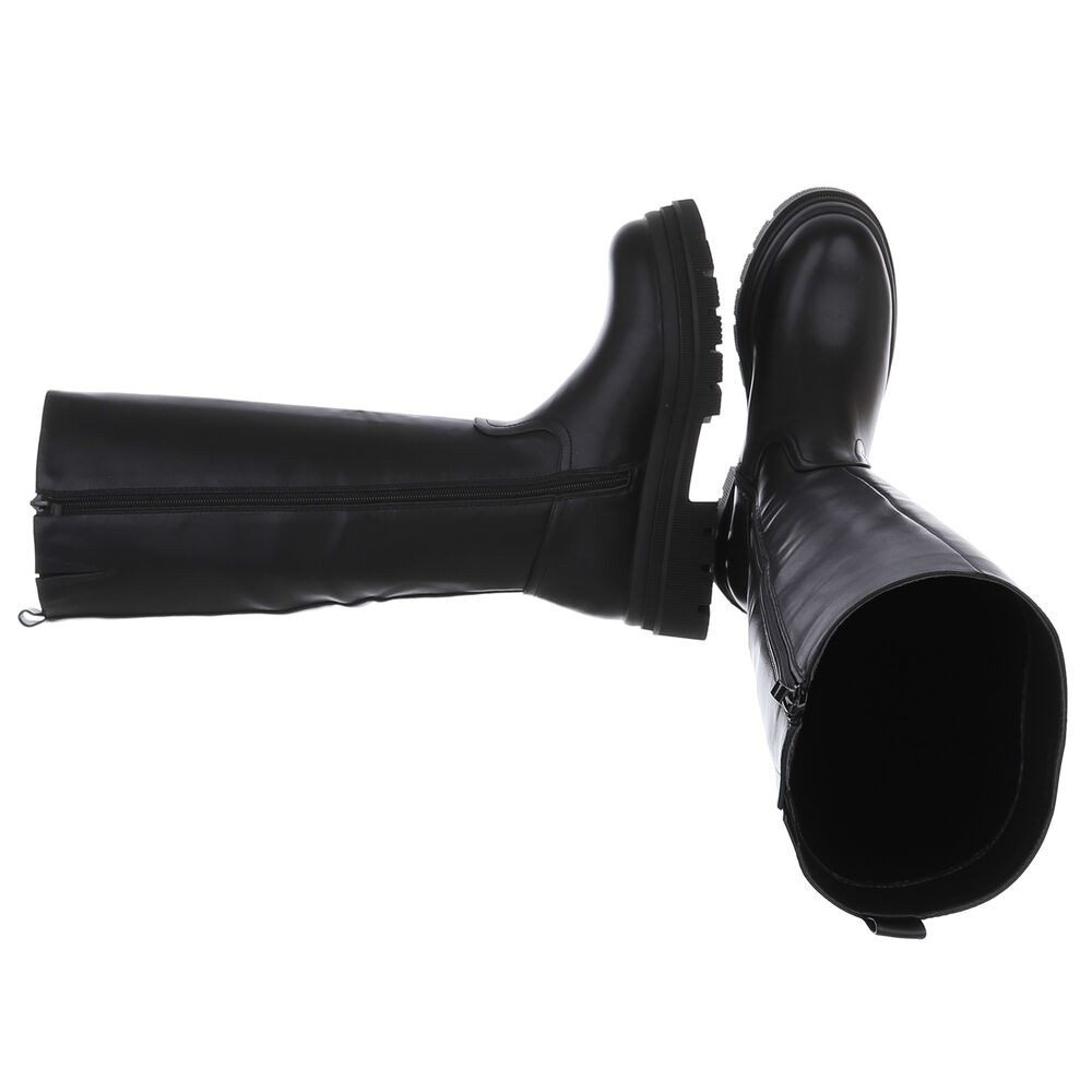 Ital-Design Modischer Damen Stiefel mit voluminösem Absatz Plateaustiefel ( günstig online kaufen