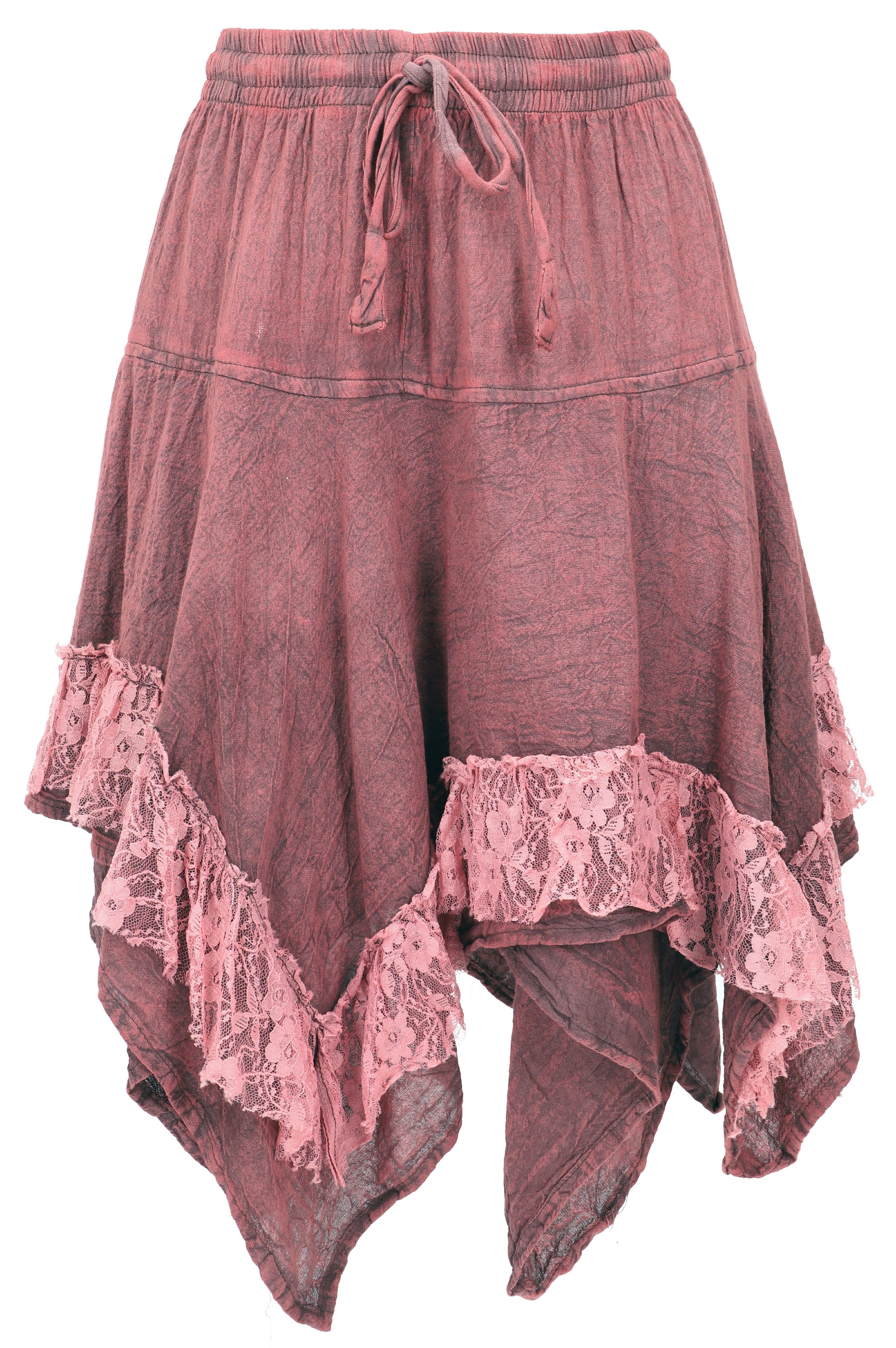 Guru-Shop Minirock Pixi Zipfelrock, Batik Elfenrock, Boho.. alternative Bek günstig online kaufen