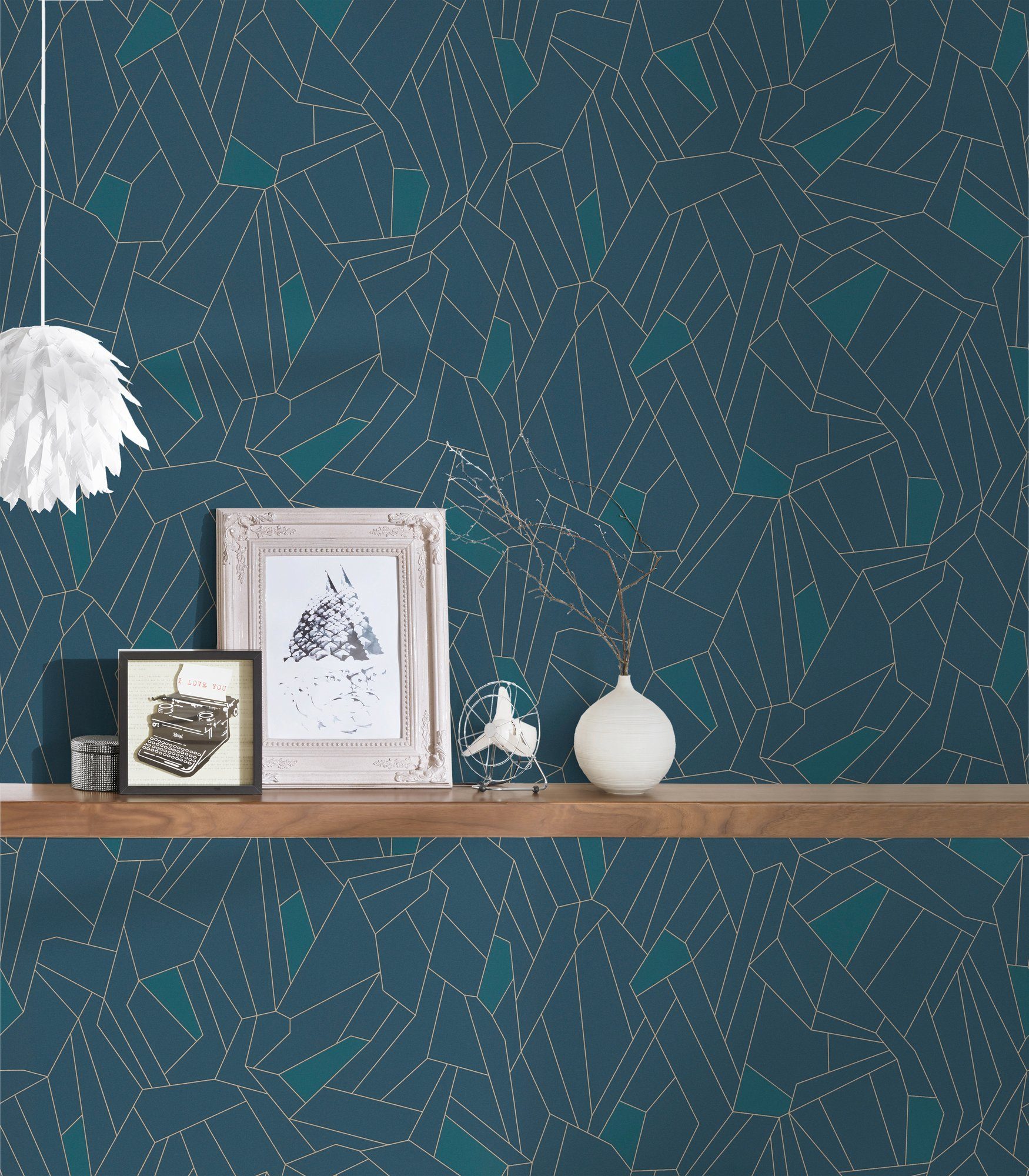 A.S. Création Vliestapete New Life, glatt, 3D-Optik, grafisch, geometrisch, Tapete Geometrisch Tapeten Wohnzimmer Schlafzimmer Küche Design Optik