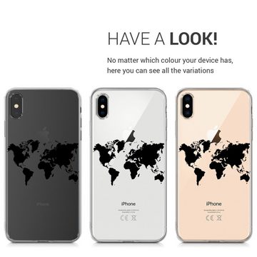 kwmobile Handyhülle Case für Apple iPhone XS, Hülle Silikon transparent - Silikonhülle