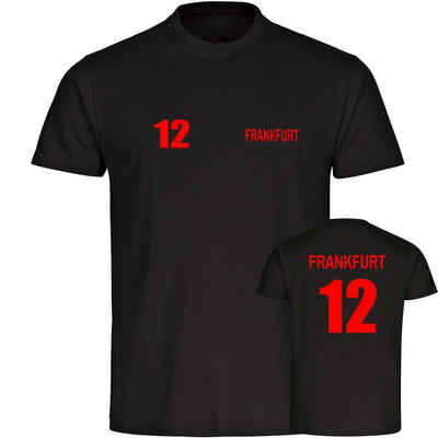 multifanshop T-Shirt Herren Frankfurt - Trikot 12 - Männer