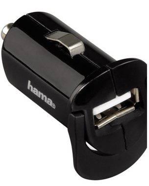 Hama KFZ Lader USB Picco Ladegerät Micro-USB-Kabel 12V Smartphone-Ladegerät (Flach, passend für PKW-Bordnetz)