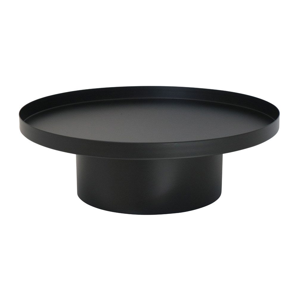 Grafelstein Tablett Dekotablett NORDIC schwarz aus Metall D30cm Dekoplateau schlicht Table