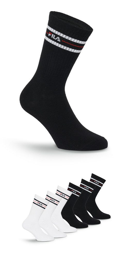Fila Socken UNISEX LIFESTYLE PLAIN SOCKS (6-Paar) mit eingestricktem Logo günstig online kaufen