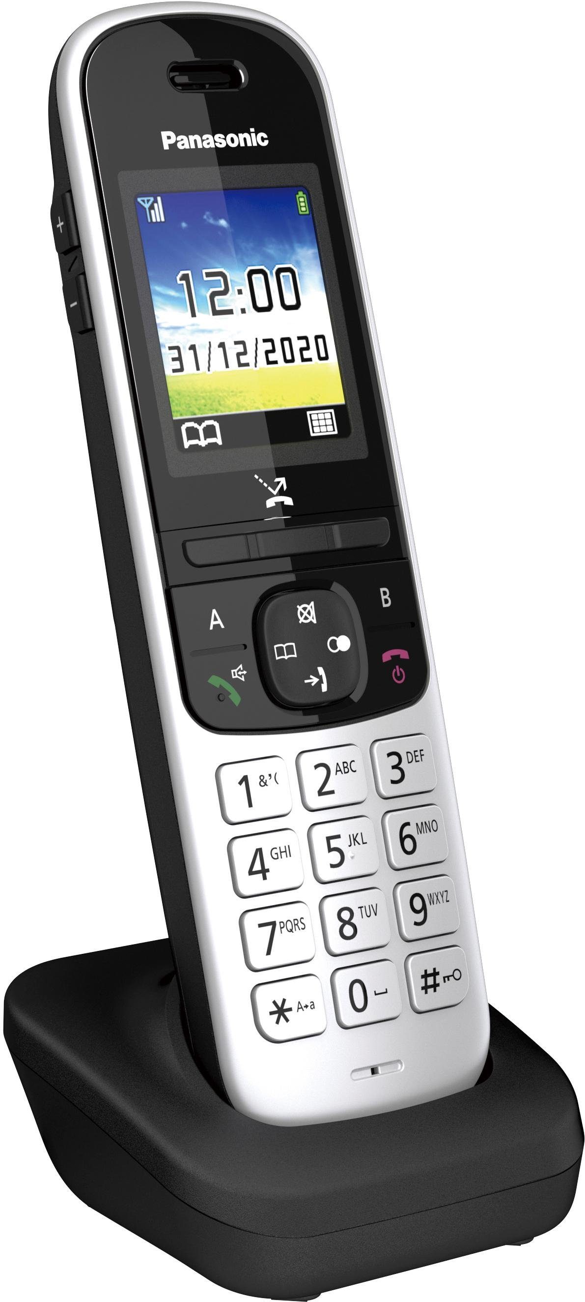 Panasonic KX-TGH710 Schnurloses DECT-Telefon 1) (Mobilteile: schwarz