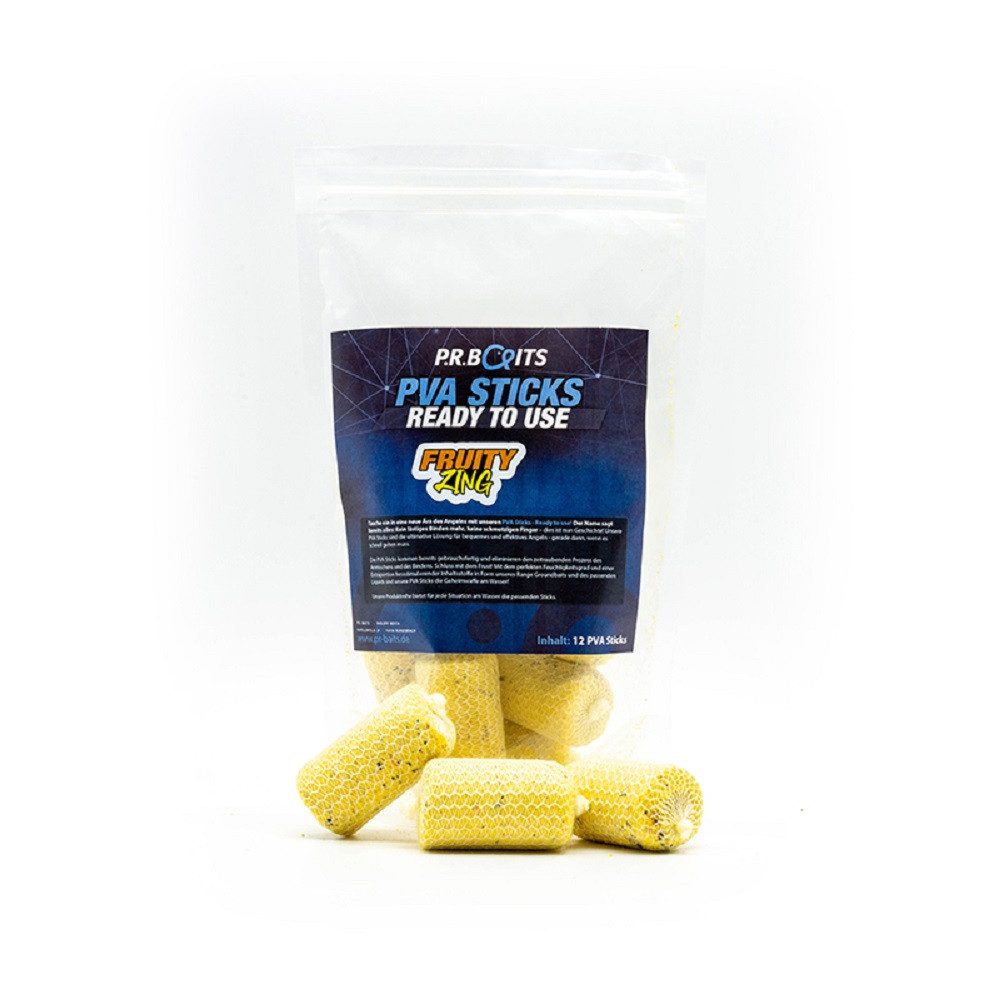 P.R. Baits Kunstköder Fruity Zing PVA Sticks 12 Stück Karpfenangeln Carp Köder Futter, (Spar-Set, 12-St), PVA Sticks die Geheimwaffe am Wasser