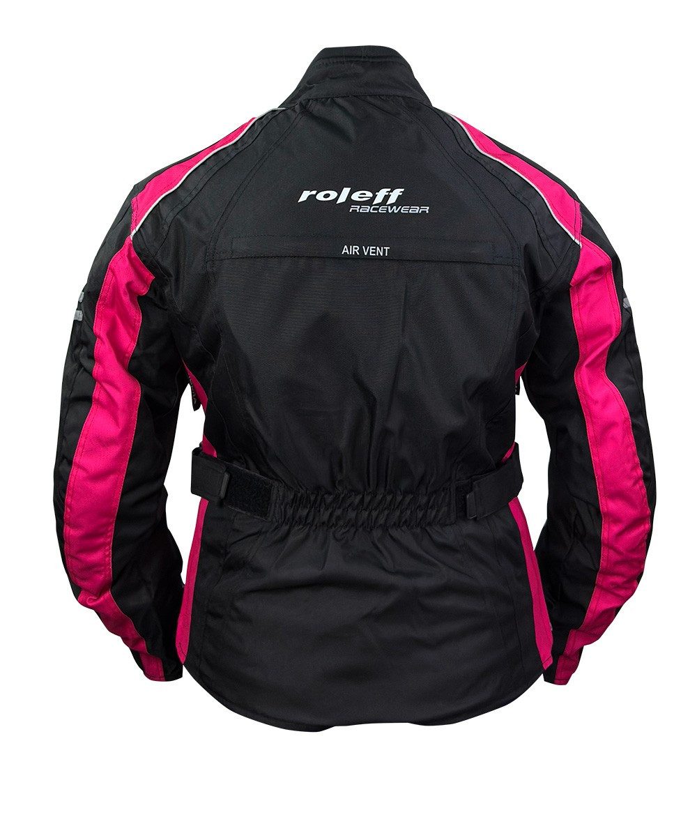 roleff Motorradjacke RO982 Damenjacke - pink -wasserdicht, atmungsaktiv & mit Protektoren auch in großen Größen, in verschiedenen Farben erhältlich