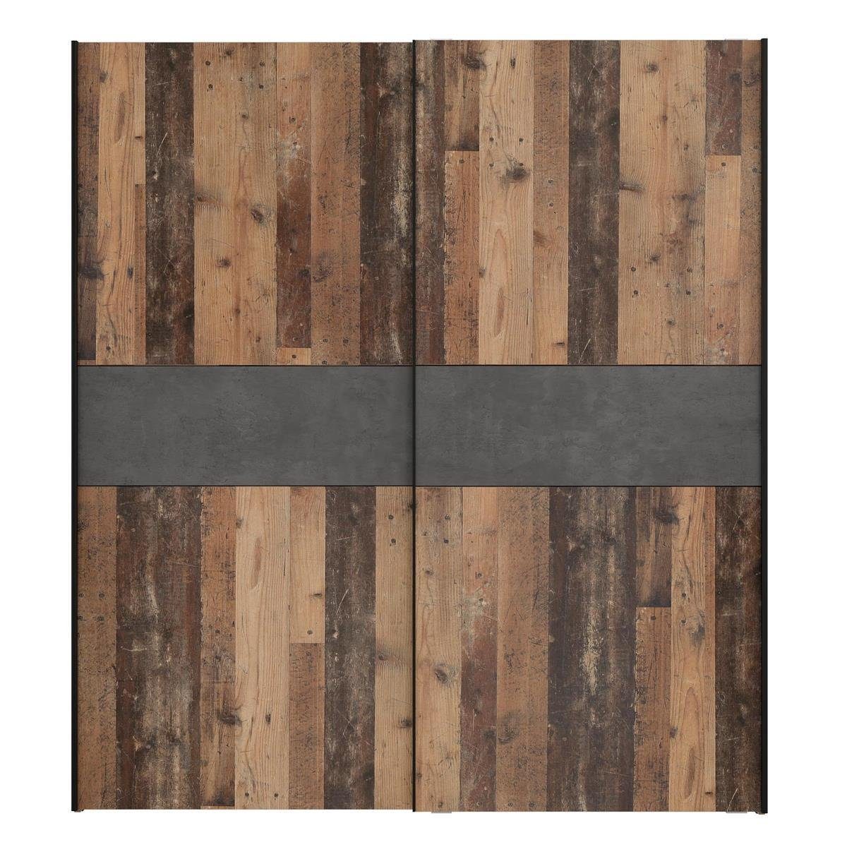 FORTE Schwebetürenschrank 170,3 x 190,5 x 62 cm (B/H/T)