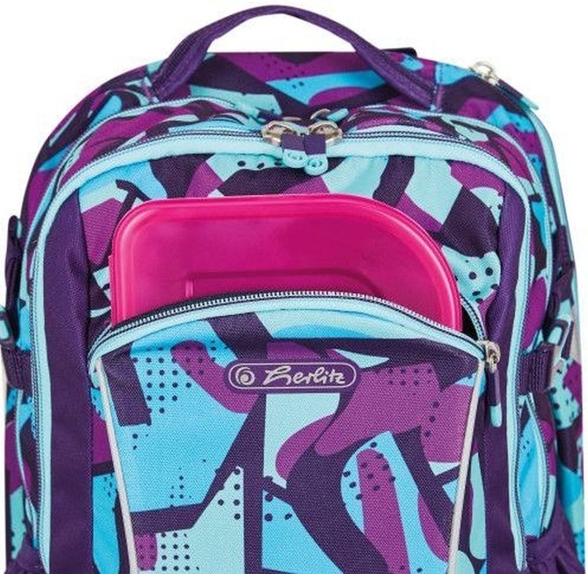 Herlitz Schulranzen Grundschulrucksack Ultimate leer 24l Polyester 310x220x410mm CamoPurpl