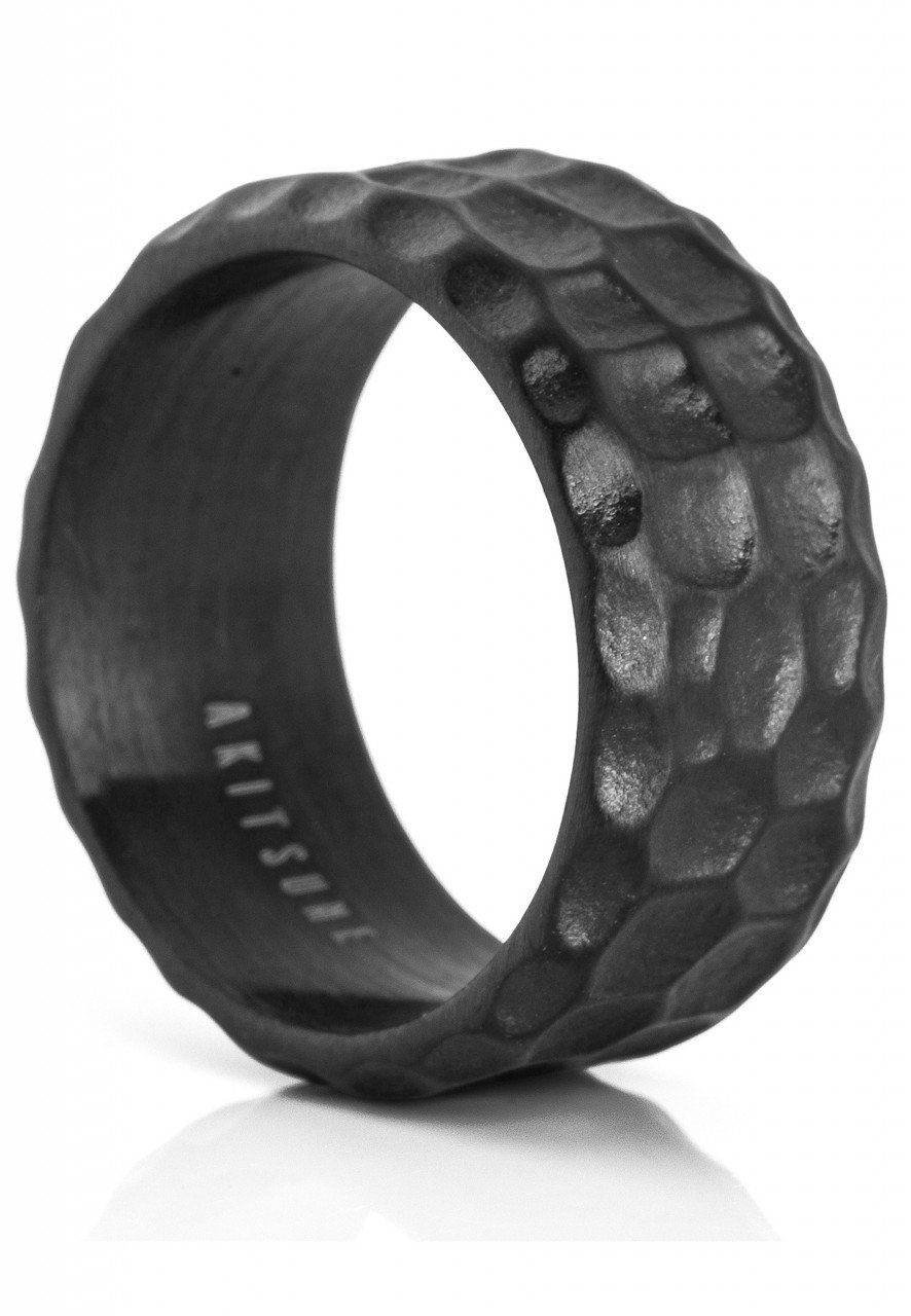 Siegelring Terra Ring Mattschwarz EU 52 - UK L - US 6