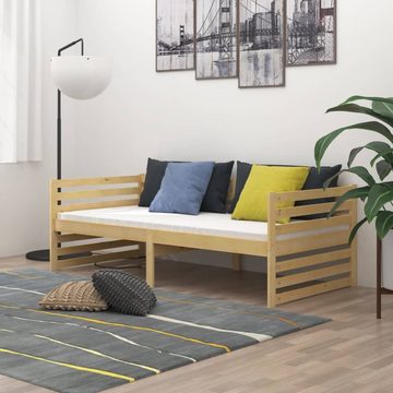 vidaXL Bett Tagesbett mit Matratze 90x200 cm Kiefer Massivholz