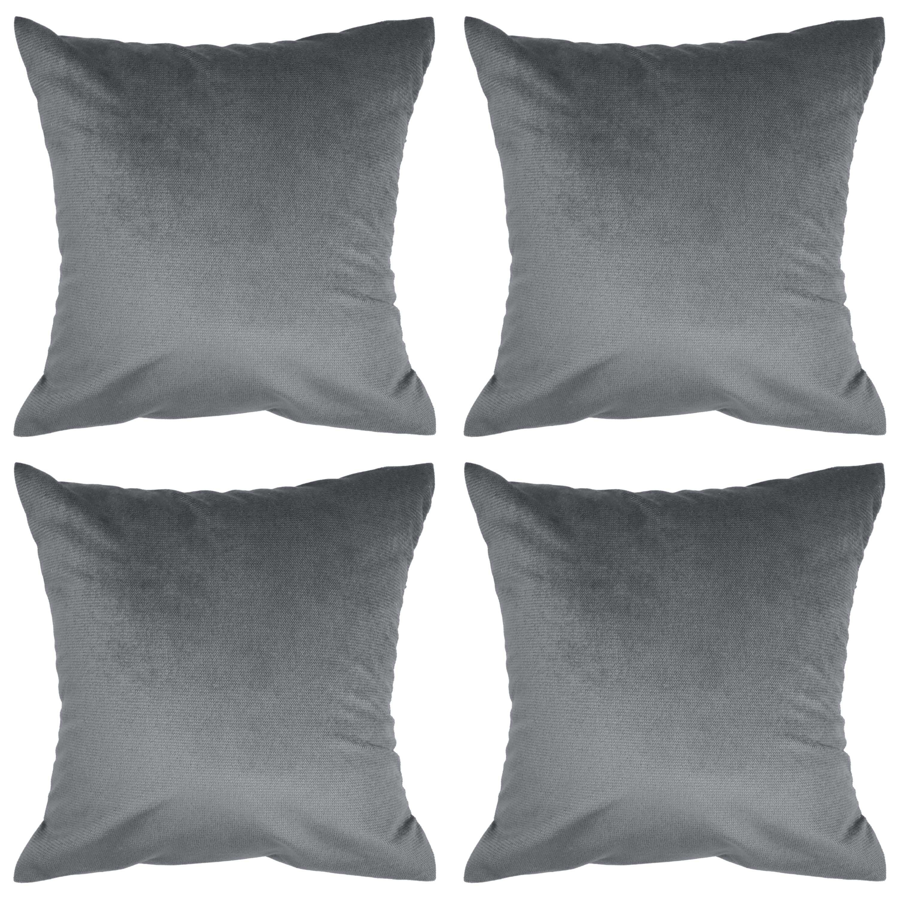 Amilian Kissenbezüge - 4er Set Kissenbezug - Zierkissenbezüge - Kissenhüllen, (4 Stück), 40x40 cm, Kissenhülle für Kissen; Zierkissen; Sofakissen; Dekokissen