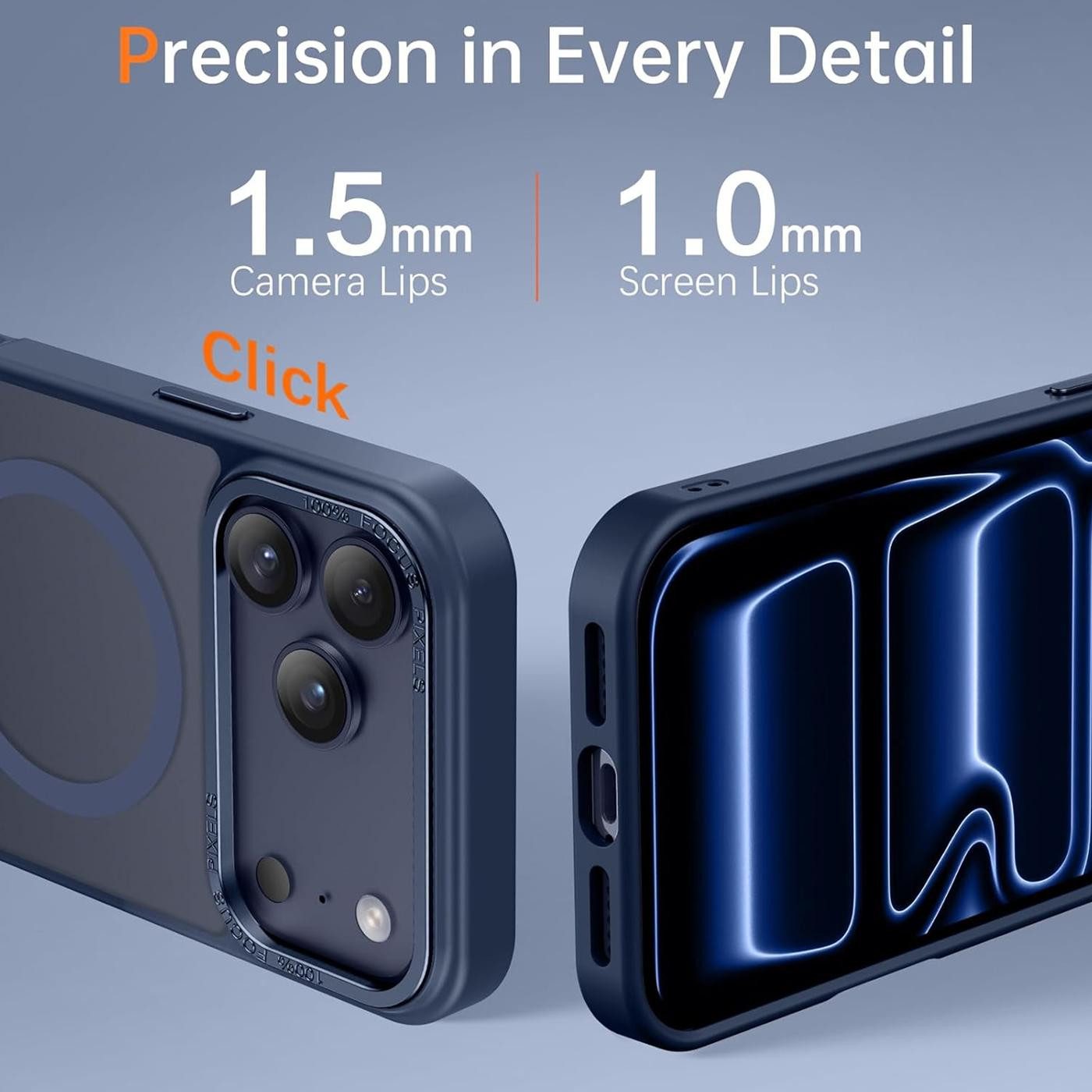 CoolGadget Handyhülle Magnet Hülle für iPhone 17 Pro Max Schutzhülle mit Metall Kamerarahmen 6,9 Zoll, magnetisches Schutzcase Matt Stoßfest kompatibel mit Mags – Bild 2 von 5