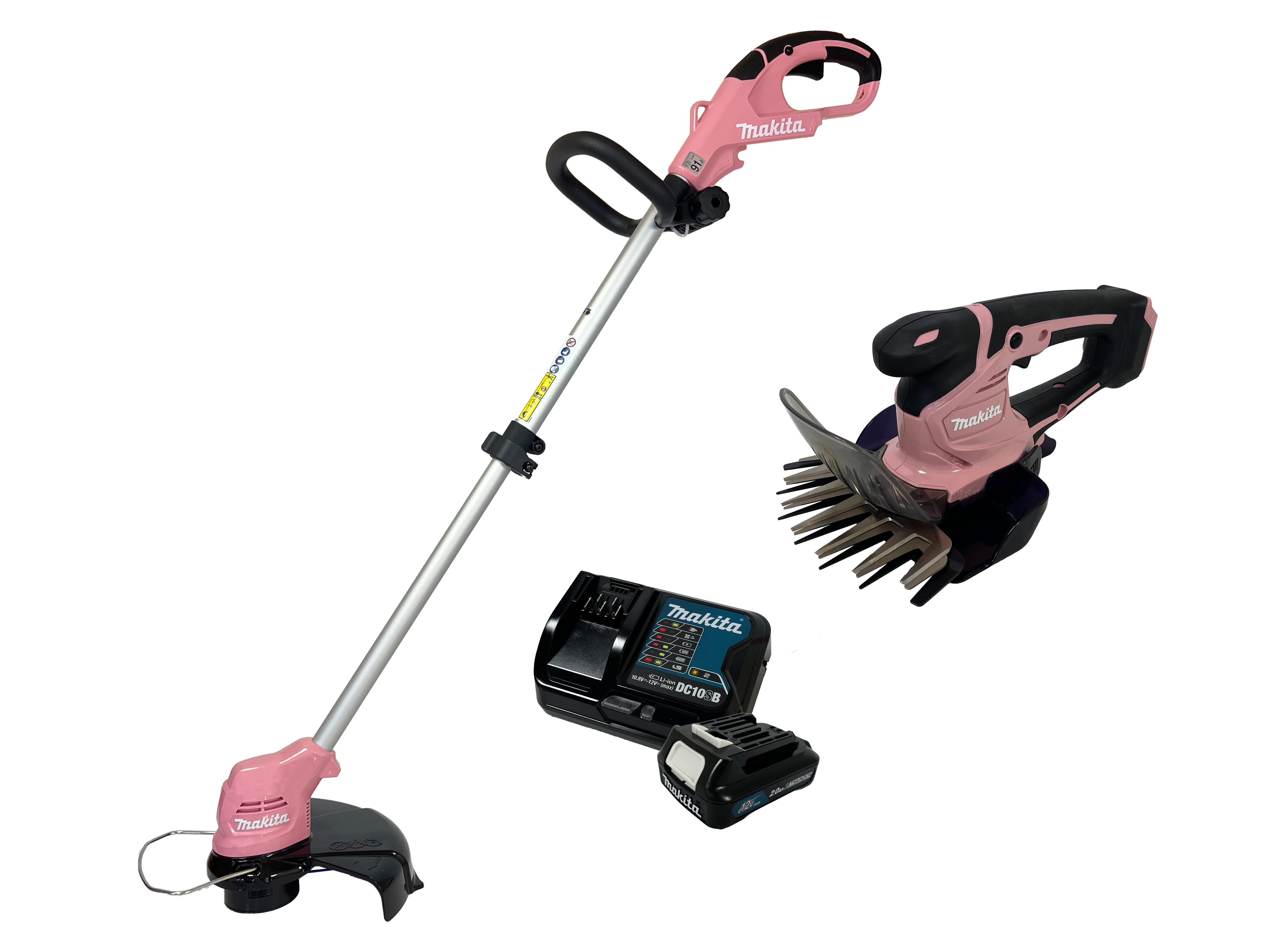 Makita Akku-Rasentrimmer UR100D und Akku-Grasschere UM600D, günstig online kaufen