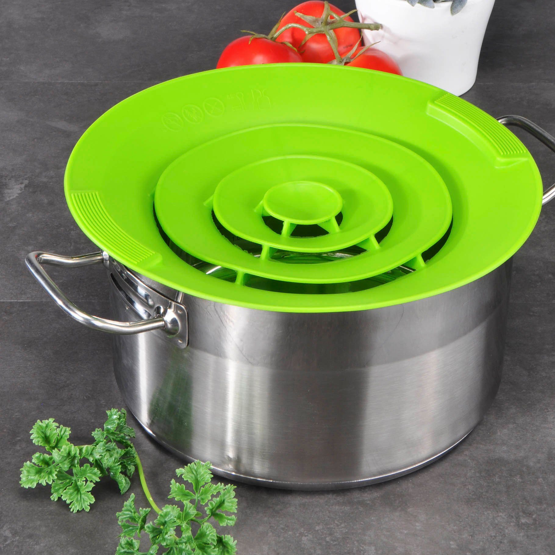 Haushalt International Защиты от кипения Защиты от кипения aus Silikon Maße: ca. 28 x 2,3cm, (1-tlg)