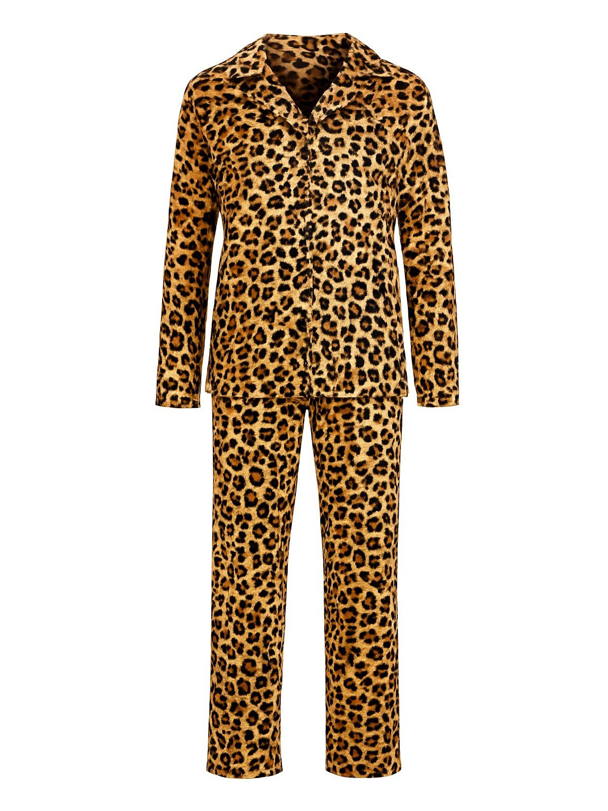 zeitlos Pyjama Velour Pyjama Set Langarm - Ria Leo günstig online kaufen