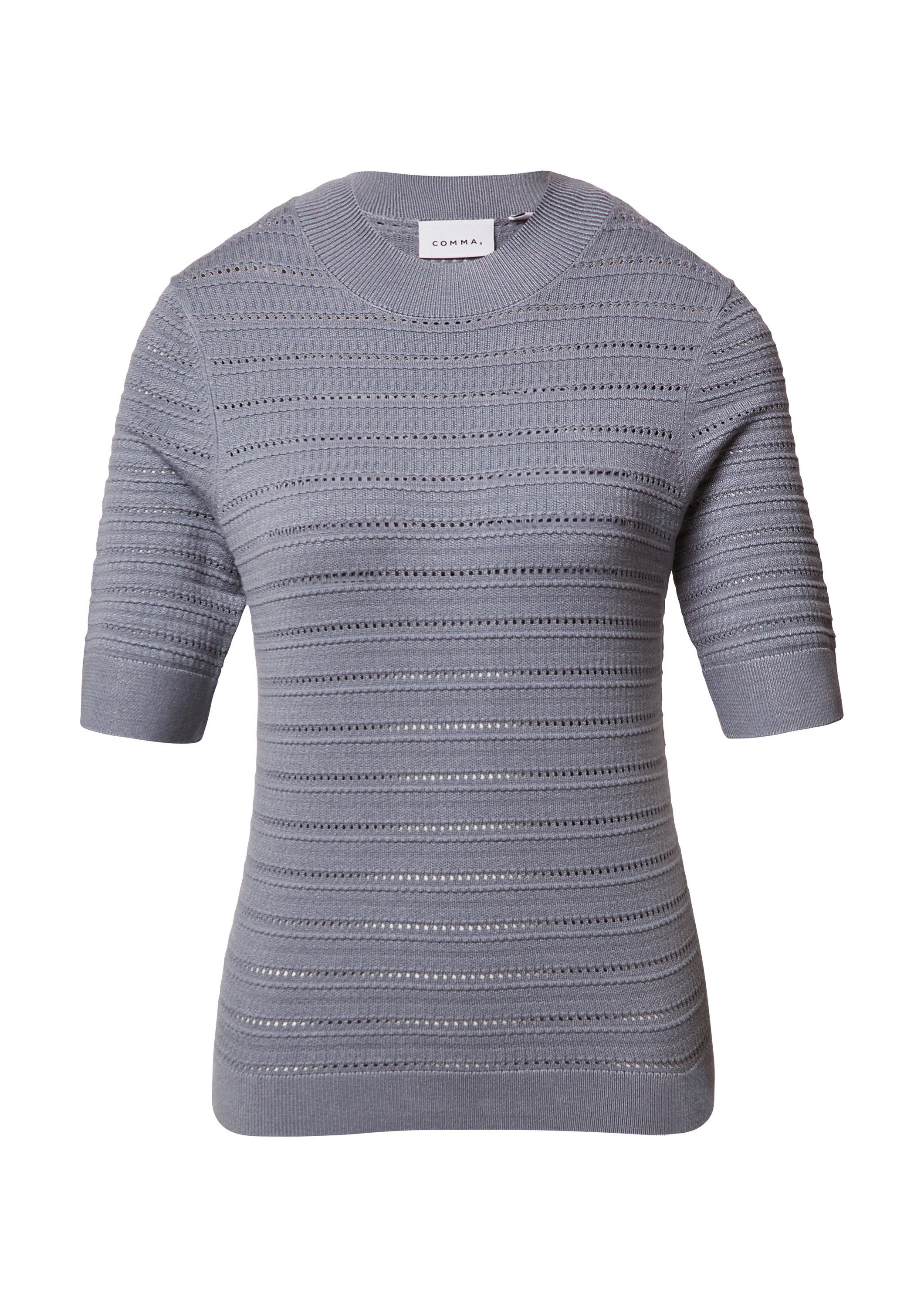 comma Kurzarmpullover Strickpullover (1-tlg) günstig online kaufen