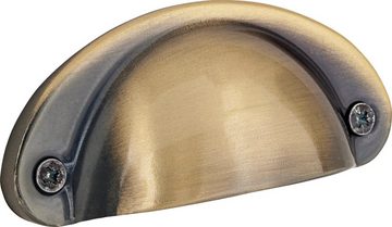 loft24 Eckunterschrank Tyler Muschelgriffe aus Metall, Küchenschrank, aus FSC®-zertifizierter Kiefer