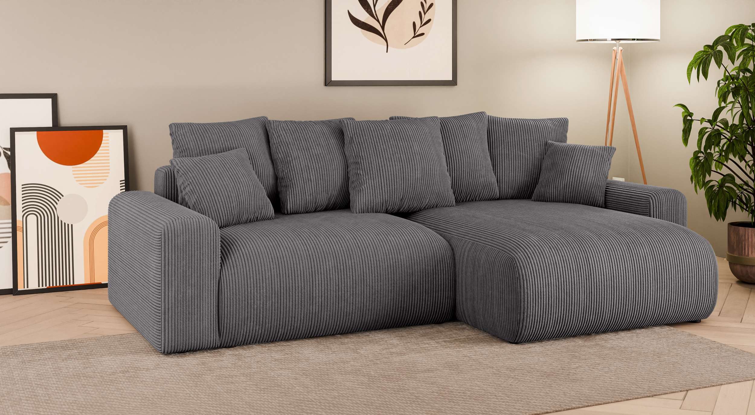 99rooms Ecksofa Emilia, Sofa L-Form, Eckcouch