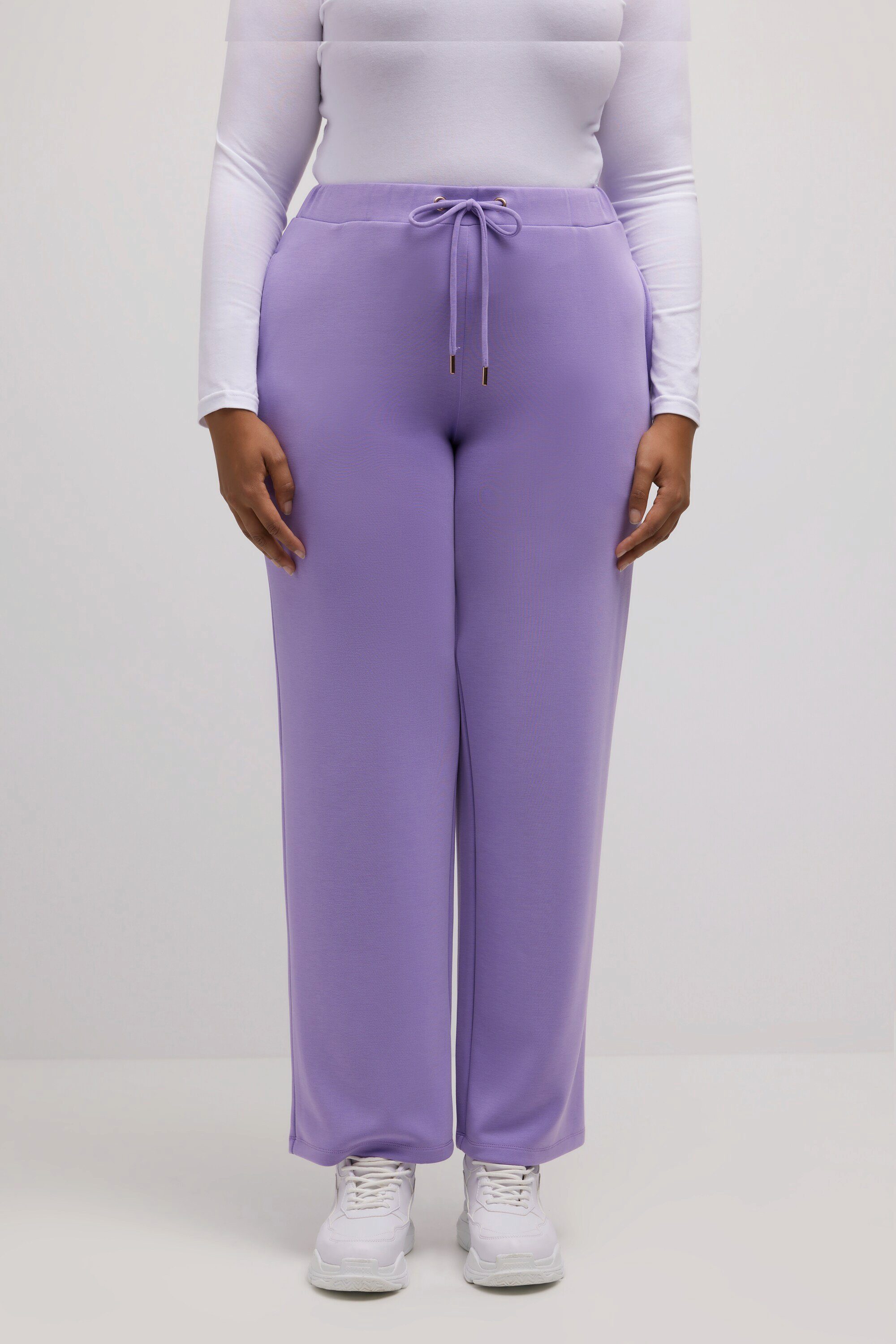 Pantaloni Pigiama ULLA POPKEN - Gamba Dritta, Vita Elastica, Cotone Modal Morbido - Foto 9