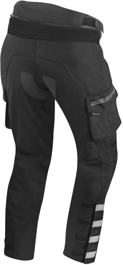 Bogotto Motorradhose Explorer-Z wasserdichte Motorrad Leder-/Textilhose Knieprotektoren enthalten,wasserdicht