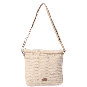 Antonio Umhängetasche Antonio Damen Bast Tasche M beige (1-tlg)