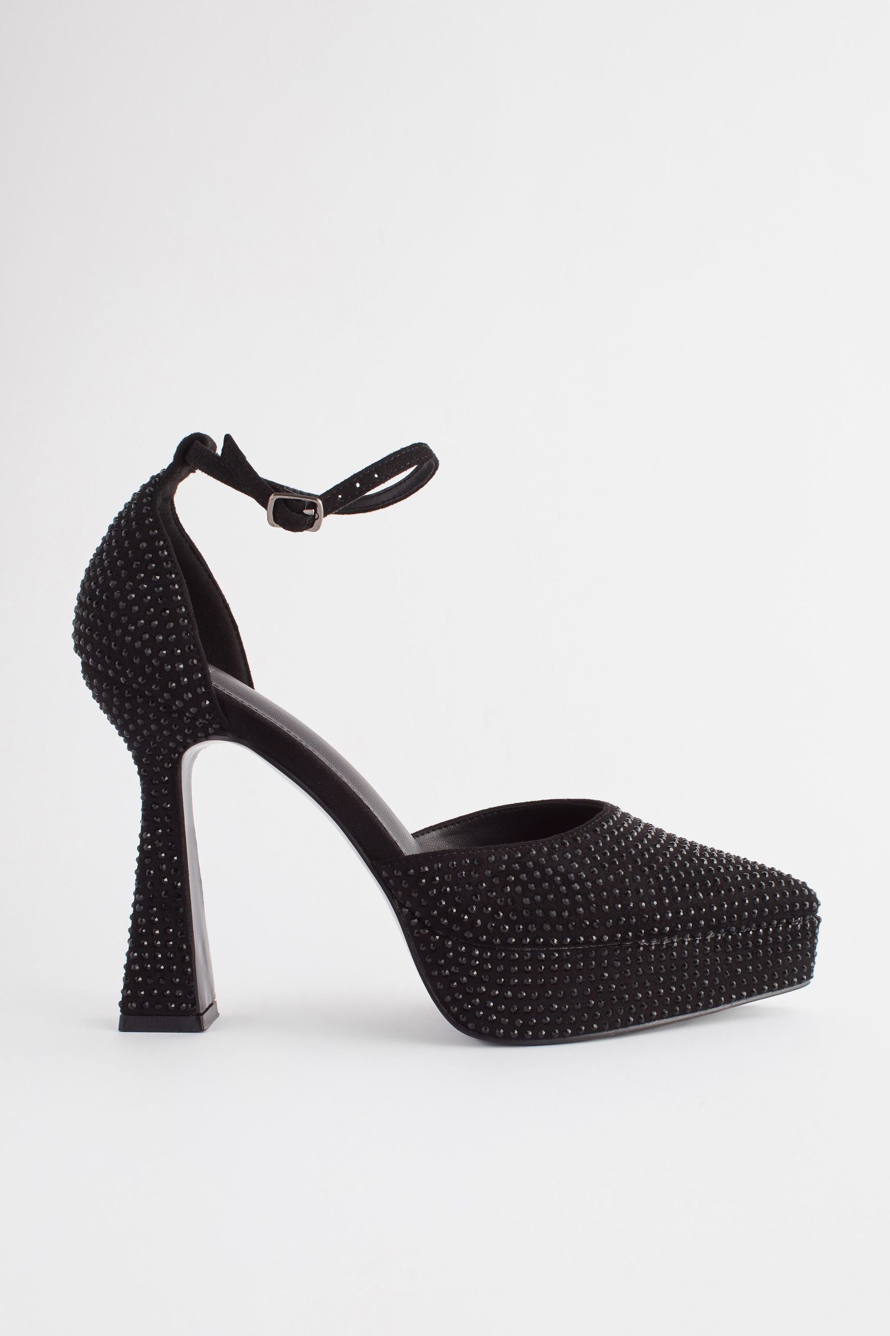 Next Forever Comfort® Schuh mit hoher Plateausohle Keilsandalette (1-tlg) Black