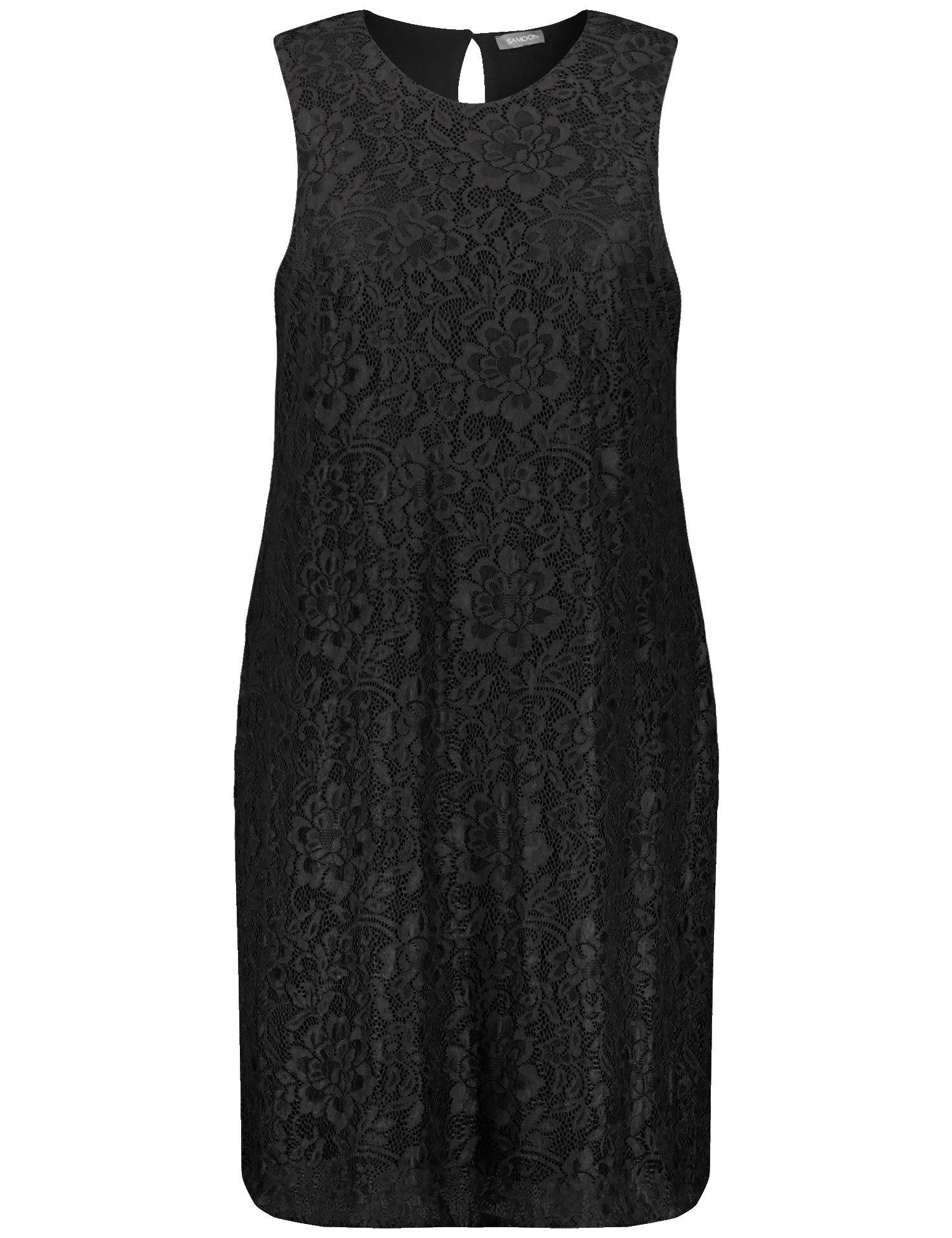 Samoon A-Linien-Kleid Ärmelloses Spitzenkleid mit Stretchkomfort günstig online kaufen