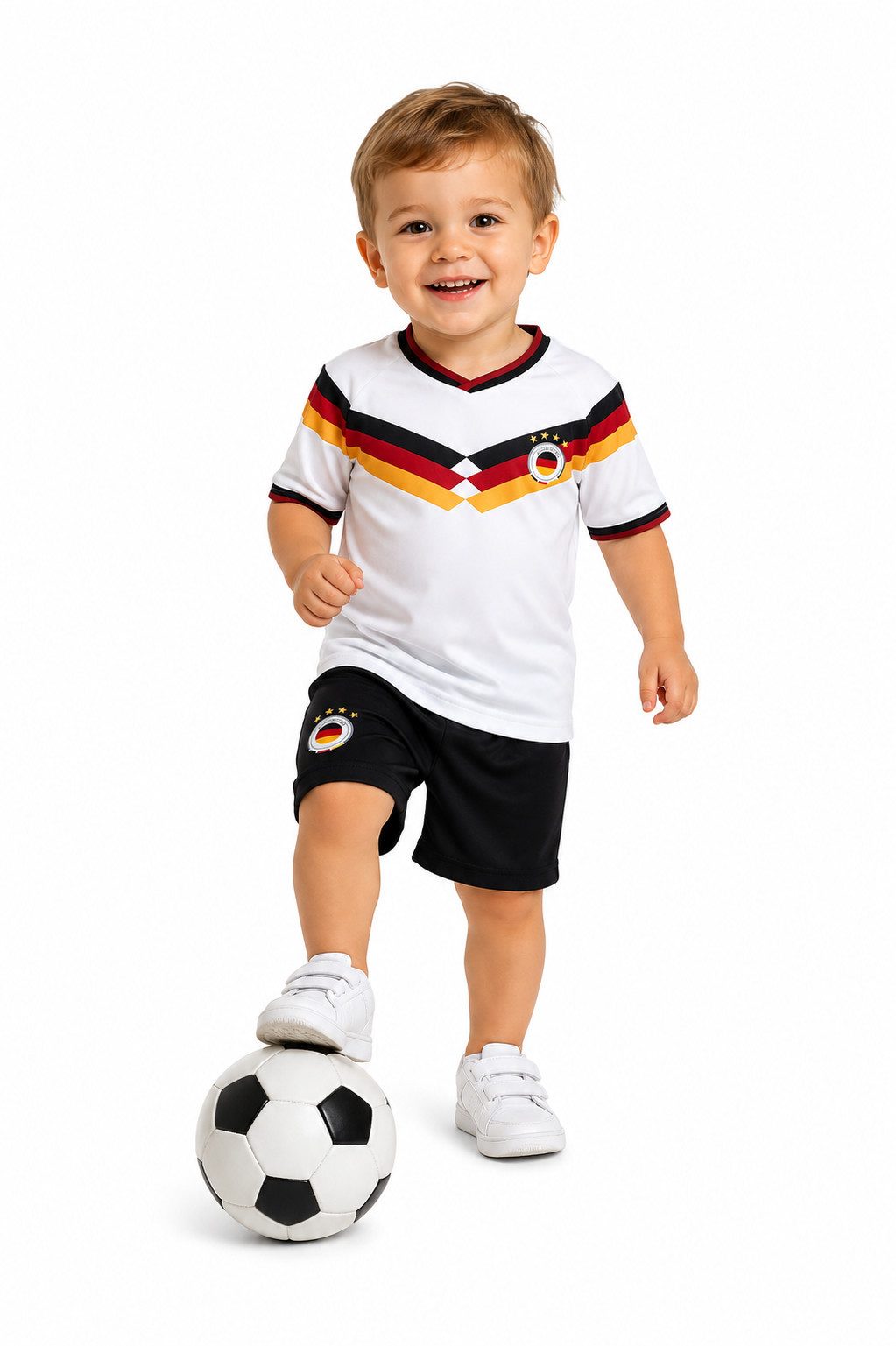 Fashion Boy Fußballtrikot Personalisierbares Kinder Fußball Fan Set Deutschland Germany, JS1.26e (Set)