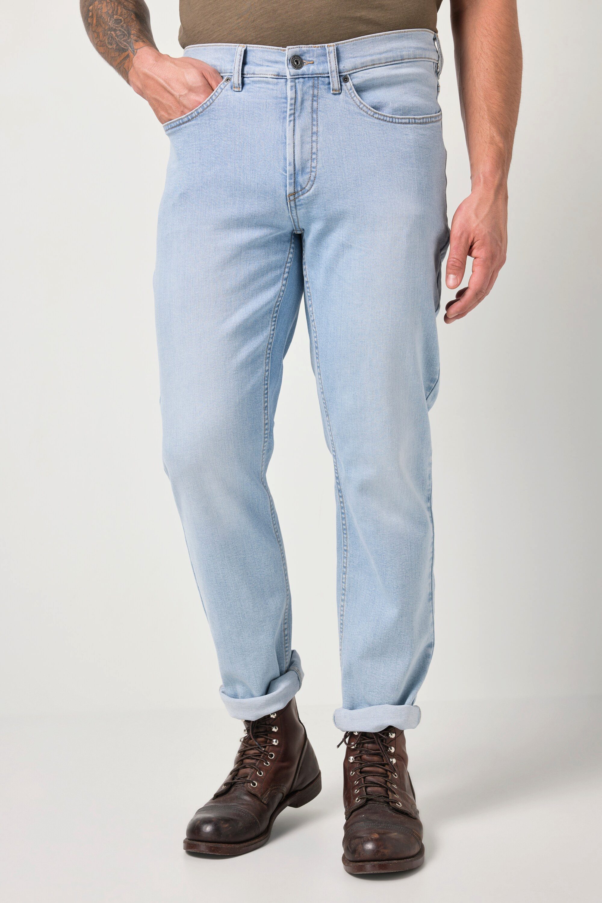 5-Pocket-Jeans Jeans Denim bleached Regular Fit 5-Pocket