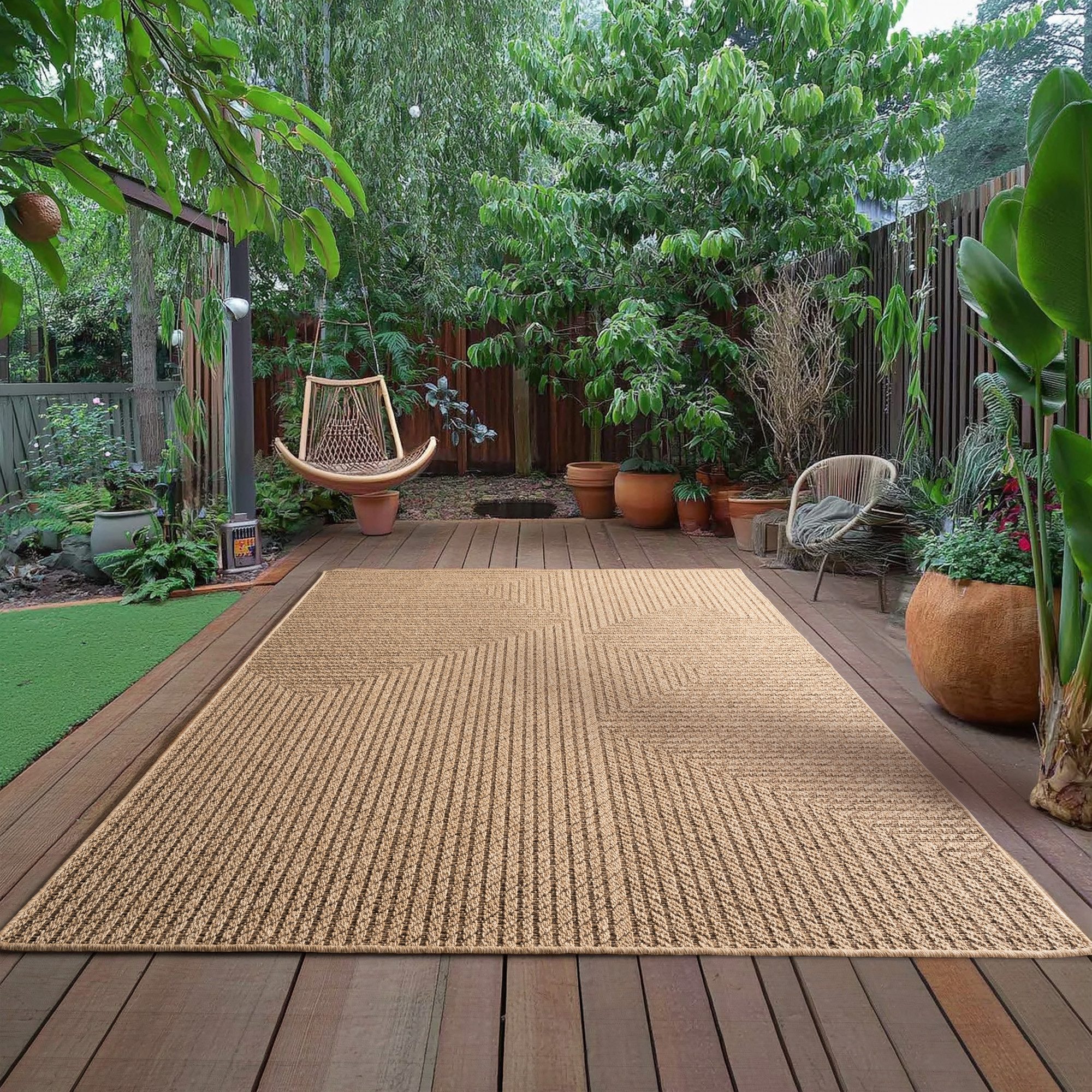 Ayyildiz Teppiche Outdoorteppich TIMBER 1404, rechteckig, günstig online kaufen