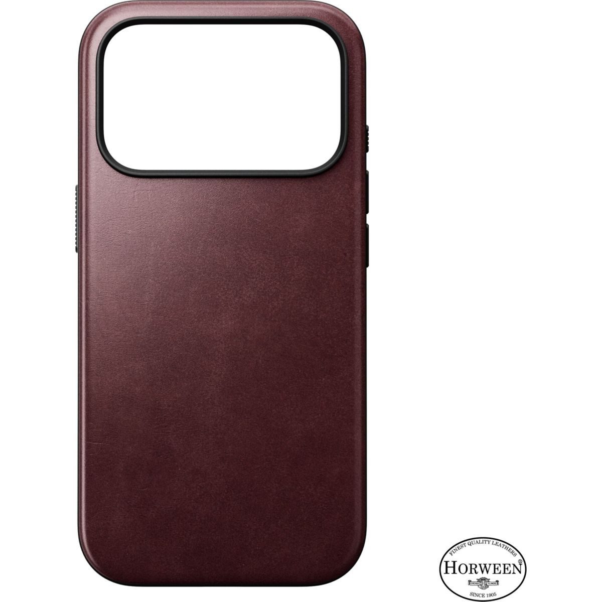 Nomad Smartphone-Hülle Modern Leather Case iPhone 18 Pro Burgundy Hw.