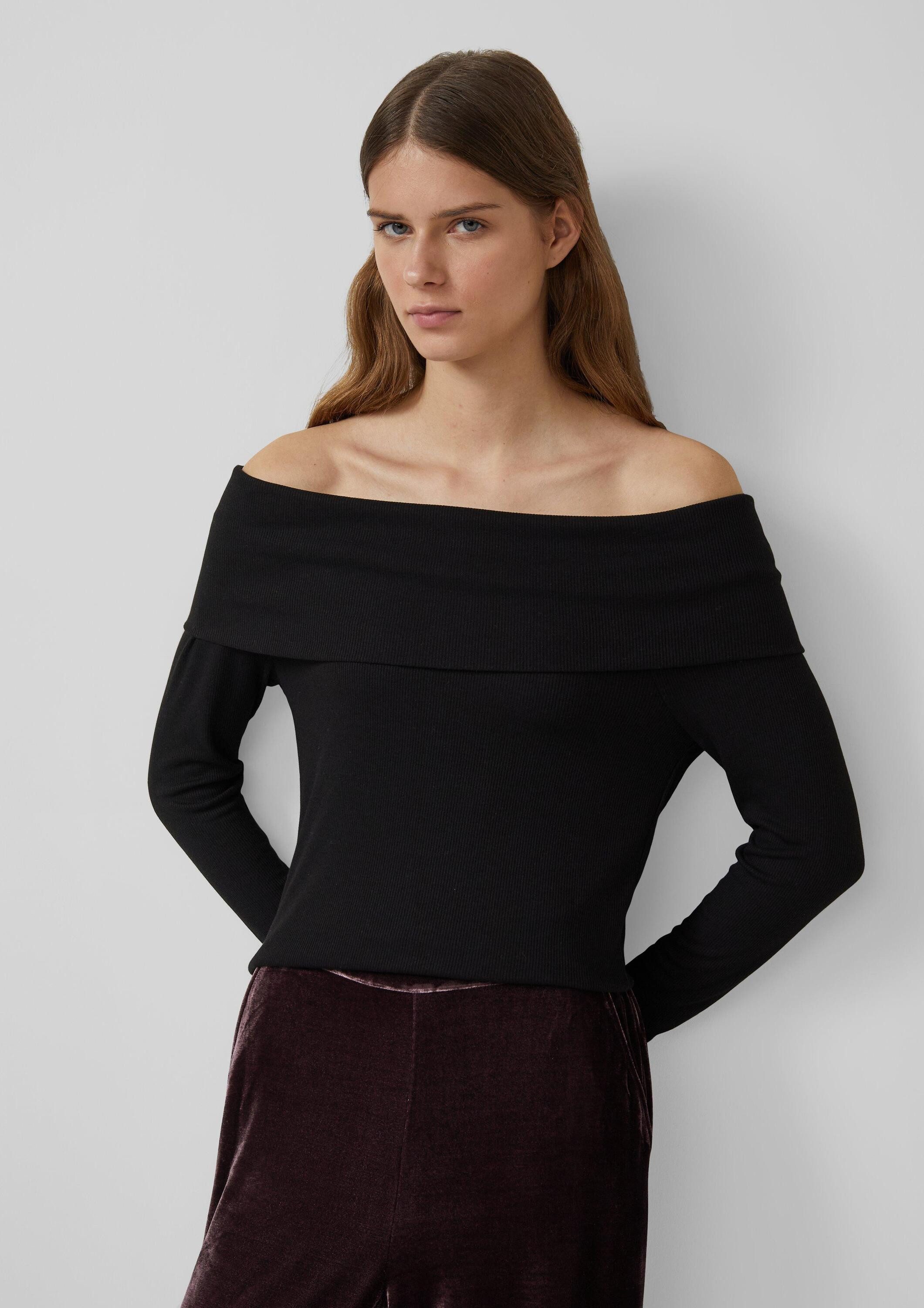 s.Oliver Langarmshirt T-Shirt Off-Shoulder-Longsleeve günstig online kaufen