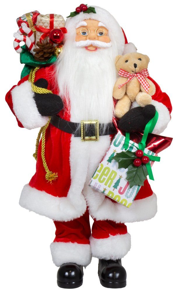 Weihnachtsmann Carl Dekofigur versch. Größen 30/45/60cm