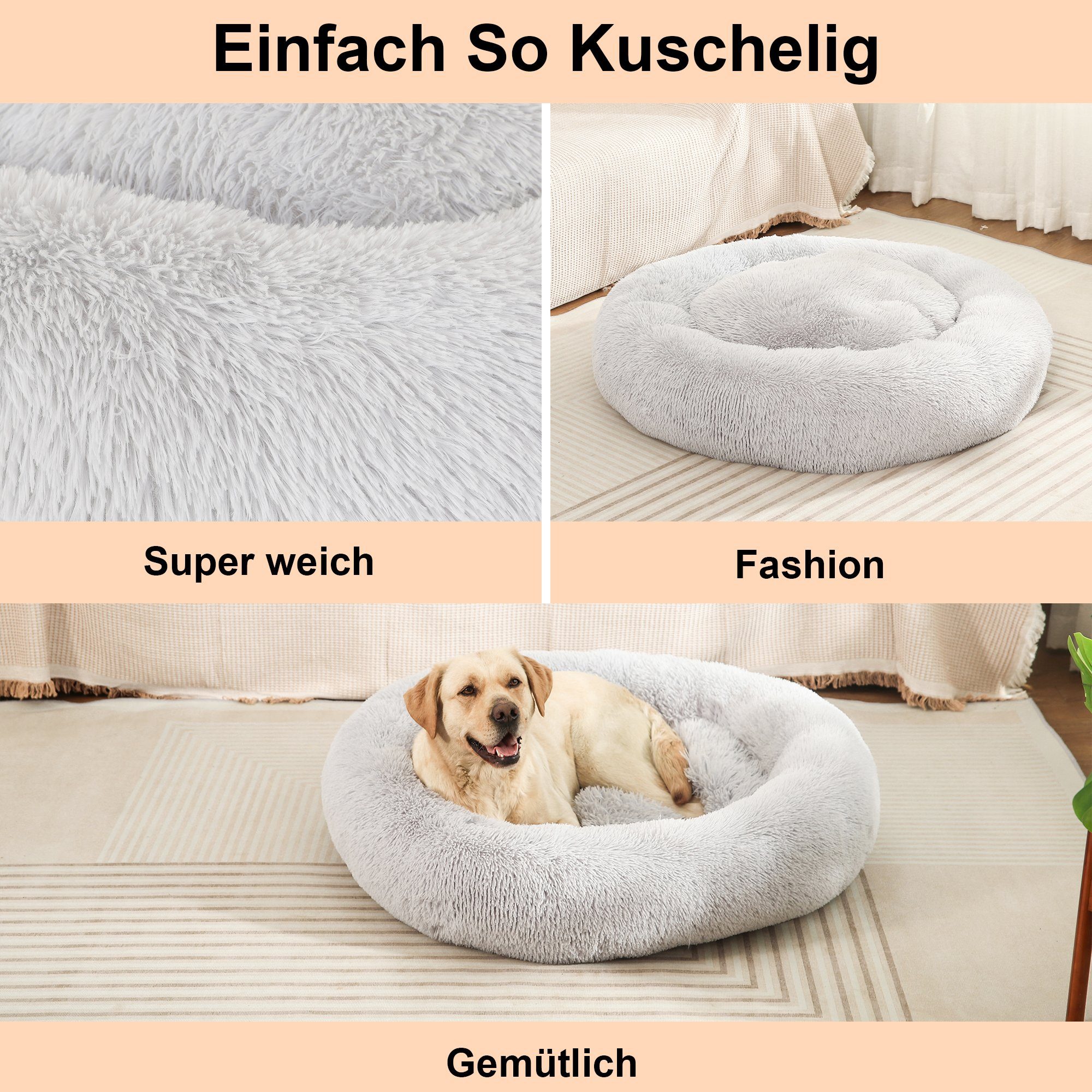 SLPRO Tierbett Hundebett flauschig & waschbar günstig online kaufen