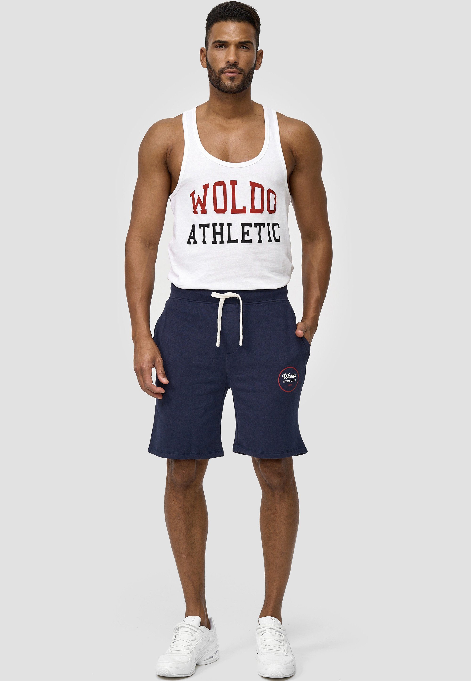 Athletic Big Hoodie Hoodie Woldo Logo grau-blau