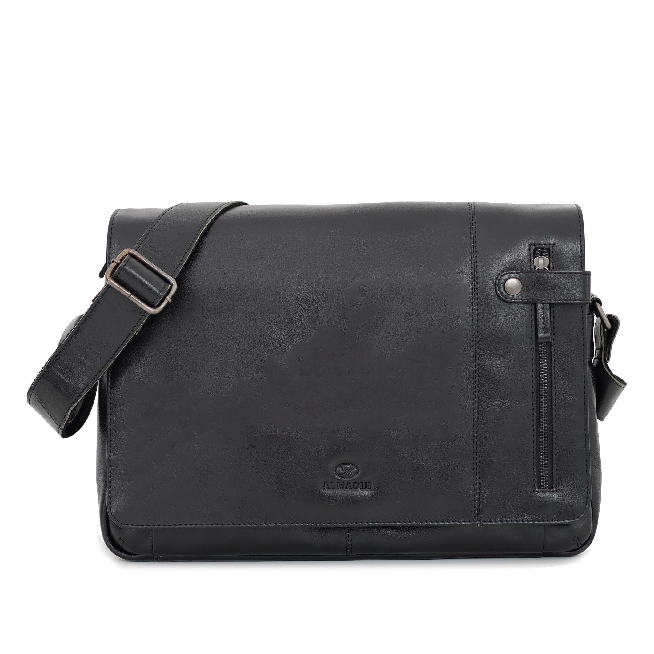 ALMADIH Umhängetasche Leder Umhängetasche DYLAN Ledertasche 15 Zoll Aktenta günstig online kaufen