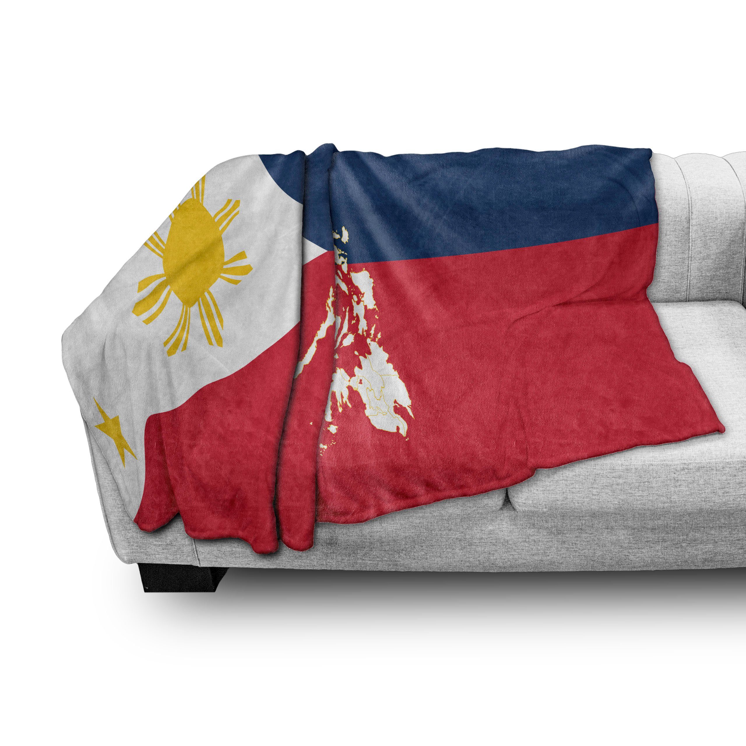 Gemütlicher philippi~~POS=TRUNC Flagge Außenbereich, und Plüsch Land Wohndecke Abakuhaus, von Innen- Karte und für den